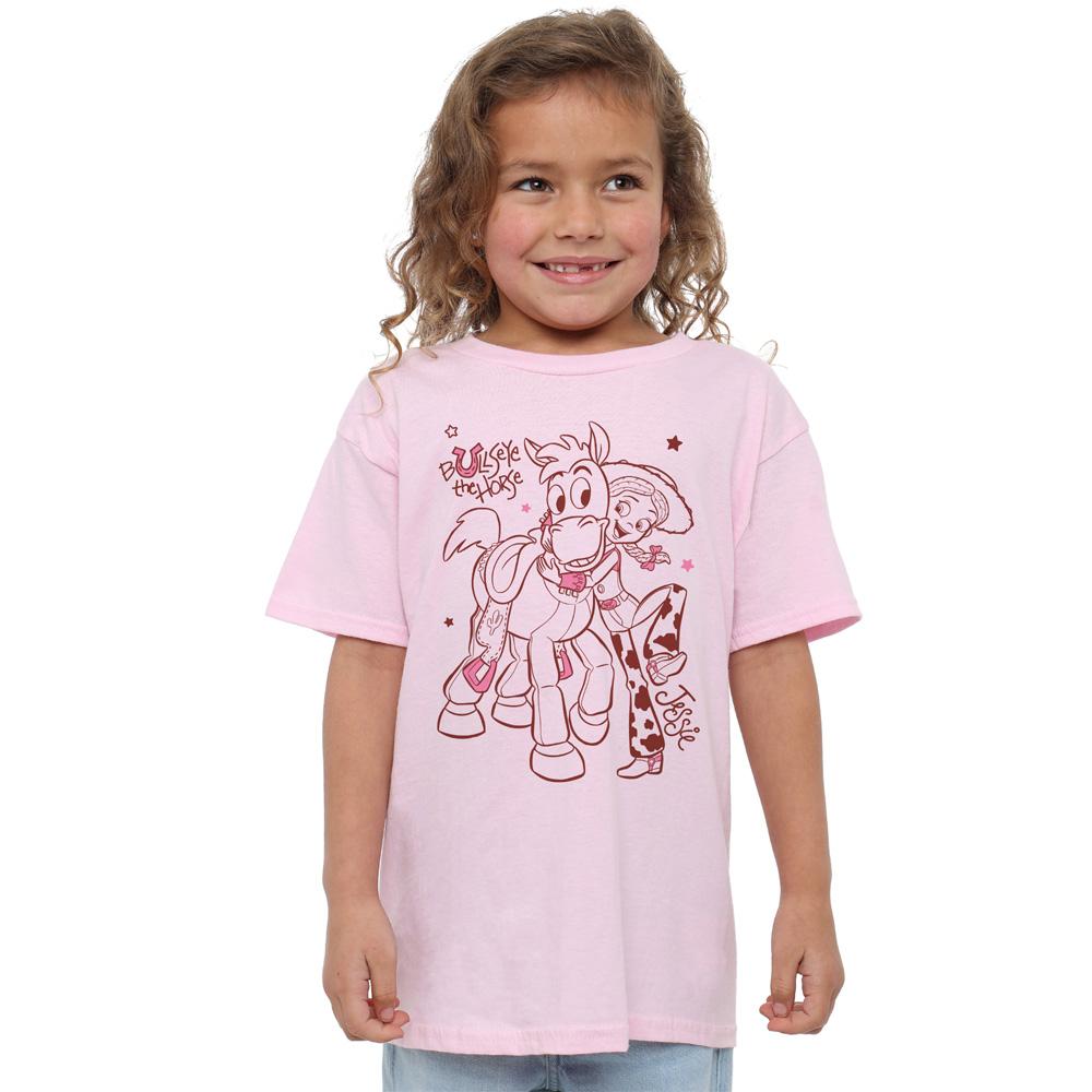 Toy Story 2 Childrens/Kids Jessie & Bullseye Outline T-Shirt