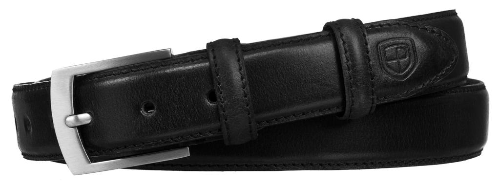 PTN Narrow Leather Belt LTP-CRU-135-9432 Black