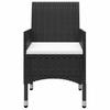 Vidaxl 5-Piece Garden Furniture Set, Black