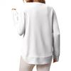 Women's Loose  Casual Versatile T-shirt Knitted Long Sleeves