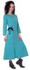 Moomaya Full Sleeves Maxi Dress Long Button Down Solid Casual Slit Dresses