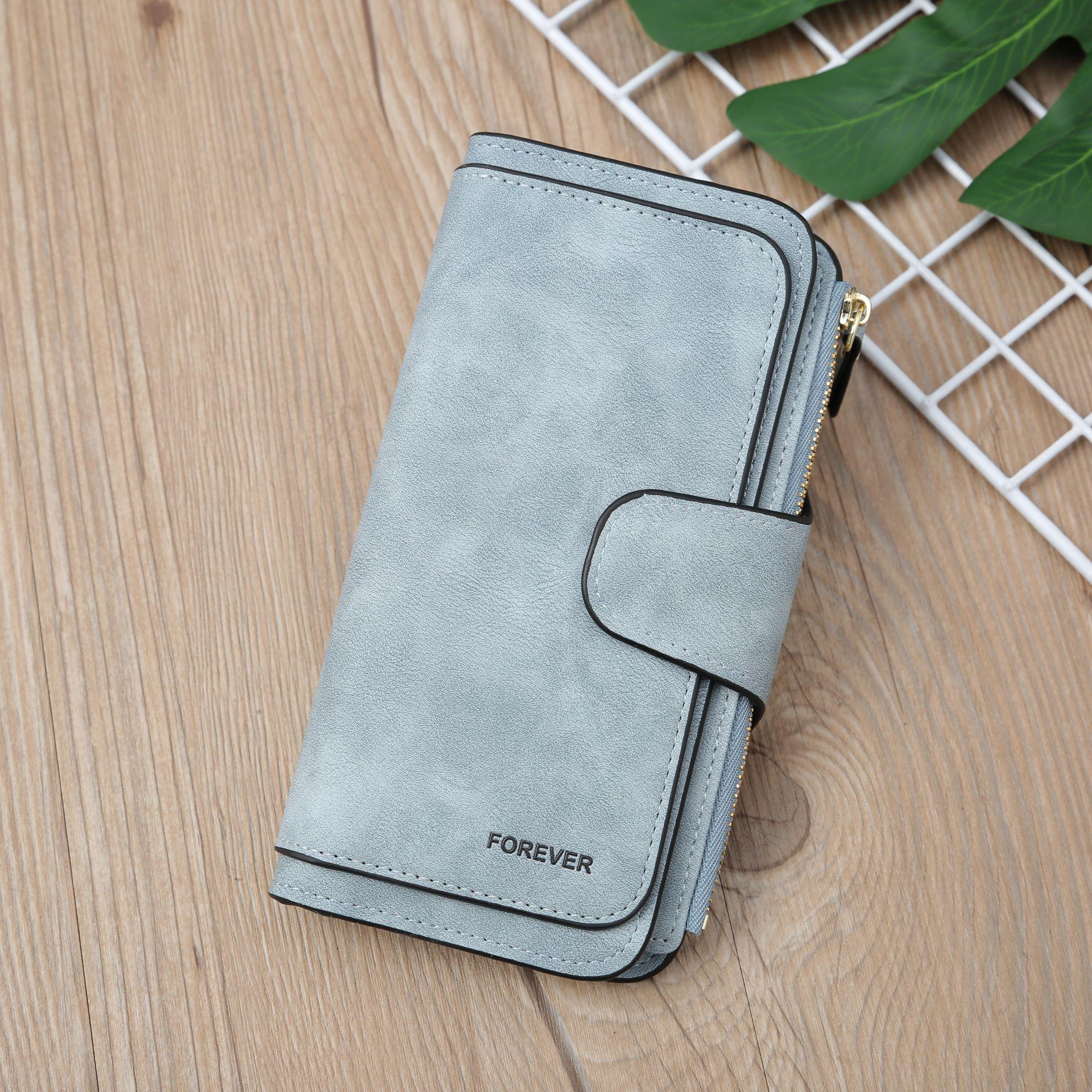 

Women s Large Capacity Frosted PU Wallet & Clutch with Card Holder