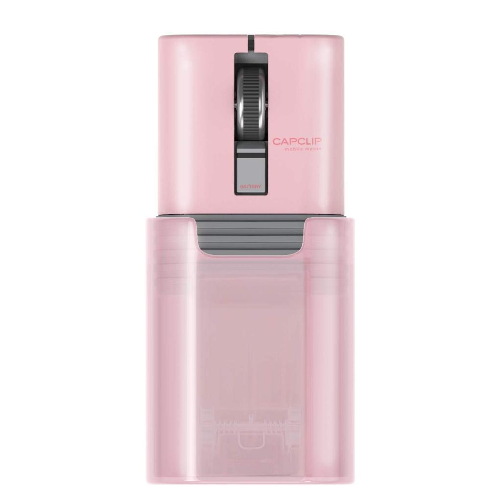 ELECOM Portable Mouse Bluetooth 3 Button Quiet Click Noise 95% Reduction Mobile Rechargeable CAPCLIP Pink M-CC2BRSPN-G