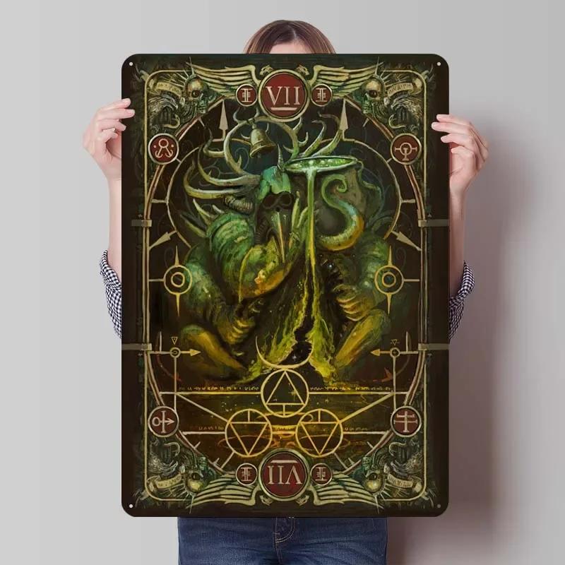 W-Warhammers Metallschild Anpassbare Spieleposter Vintage Heimdekoartikel Retro Blechschild für Gamerzimmer-Dekoration Wand