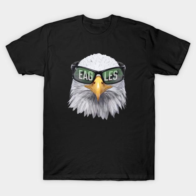 

Men Black Print T-shirt Eagles No-Cut Transfer Paper Print Cotton Tshirt 4XL чорний