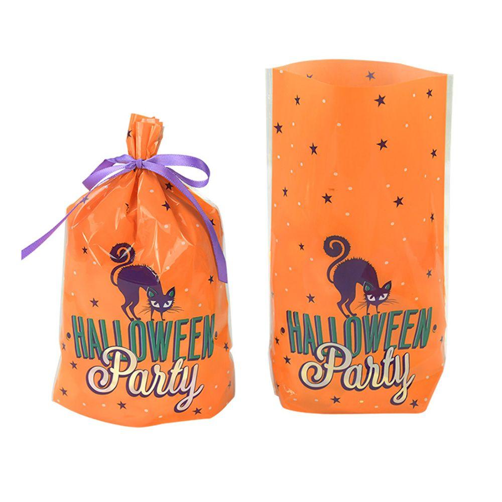 Decor Pumpkin Handbag Cookie Bags Party Supplies Halloween Decoration Baking Gift Bags Candy Pouch