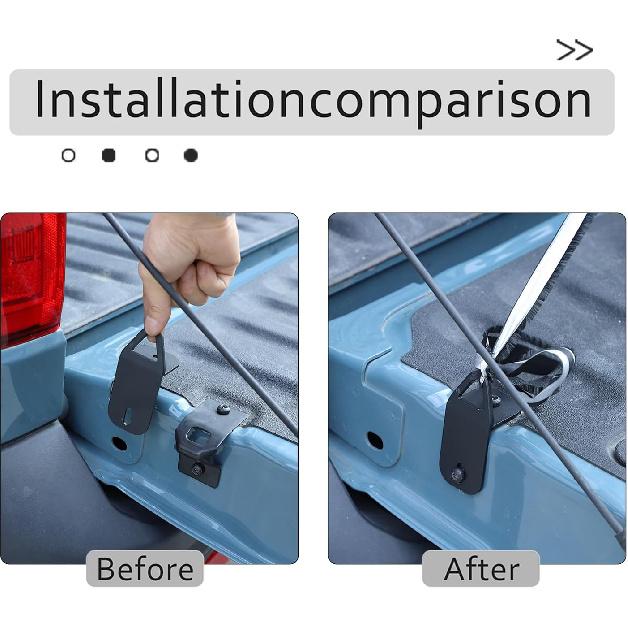 Car Tailgate Tie Down Anchor Bed Cleat Compatible with Ford Maverick 2022-2025 Truck Tailgate Bed Tie Down Anchors Rings Trailers Hook Cargo Bolt