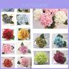 Elegant Faux Artificial Silk Hydrangea Bouquet For Stunning Home And Wedding Decor