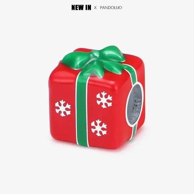 

Новинка рождественской серии, очаровательные бусины, оригинальный браслет для женщин, кулон из серебра 925 пробы, ювелирные изделия из бисера, подарок на фестиваль золотой