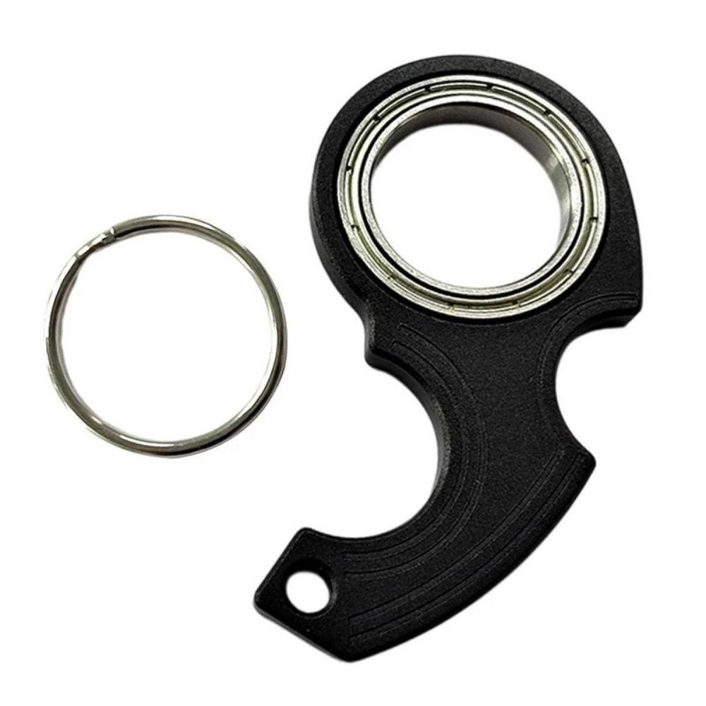 Anti-Anxiety Fidget Spinner Keychain Aluminium Zinc Zinc Alloy Fingertip Rotation Keychain  Party Gift