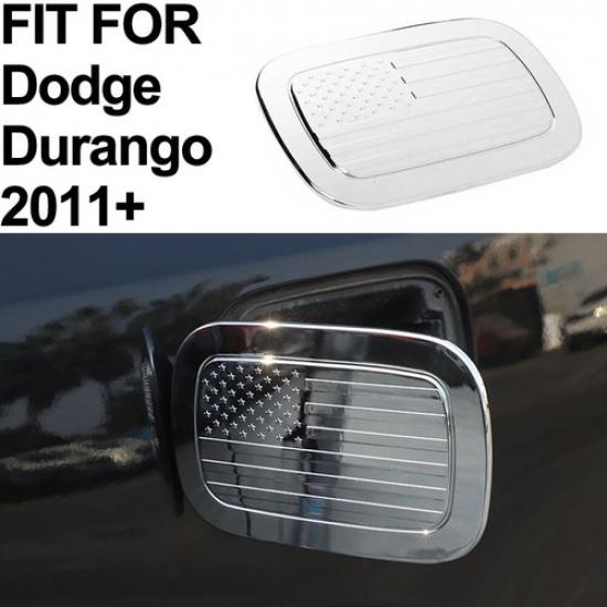 

Chrome Fuel Tank Gas Door Lid Cap Cover Trim Sticker For Dodge Durango 2011-2024