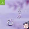 Purple Iris Series Diy Bracelet Beaded, Romantic And Elegant S925 Sterling Silver Pendant Accessories