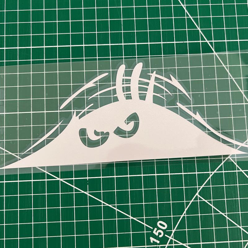 Dune Strange Scratch Car Sticker Funny Peeking Monster 3D Big Eyes Car Sticker For Ford Hyundai Bmw Toyota Mazda Car Accessories