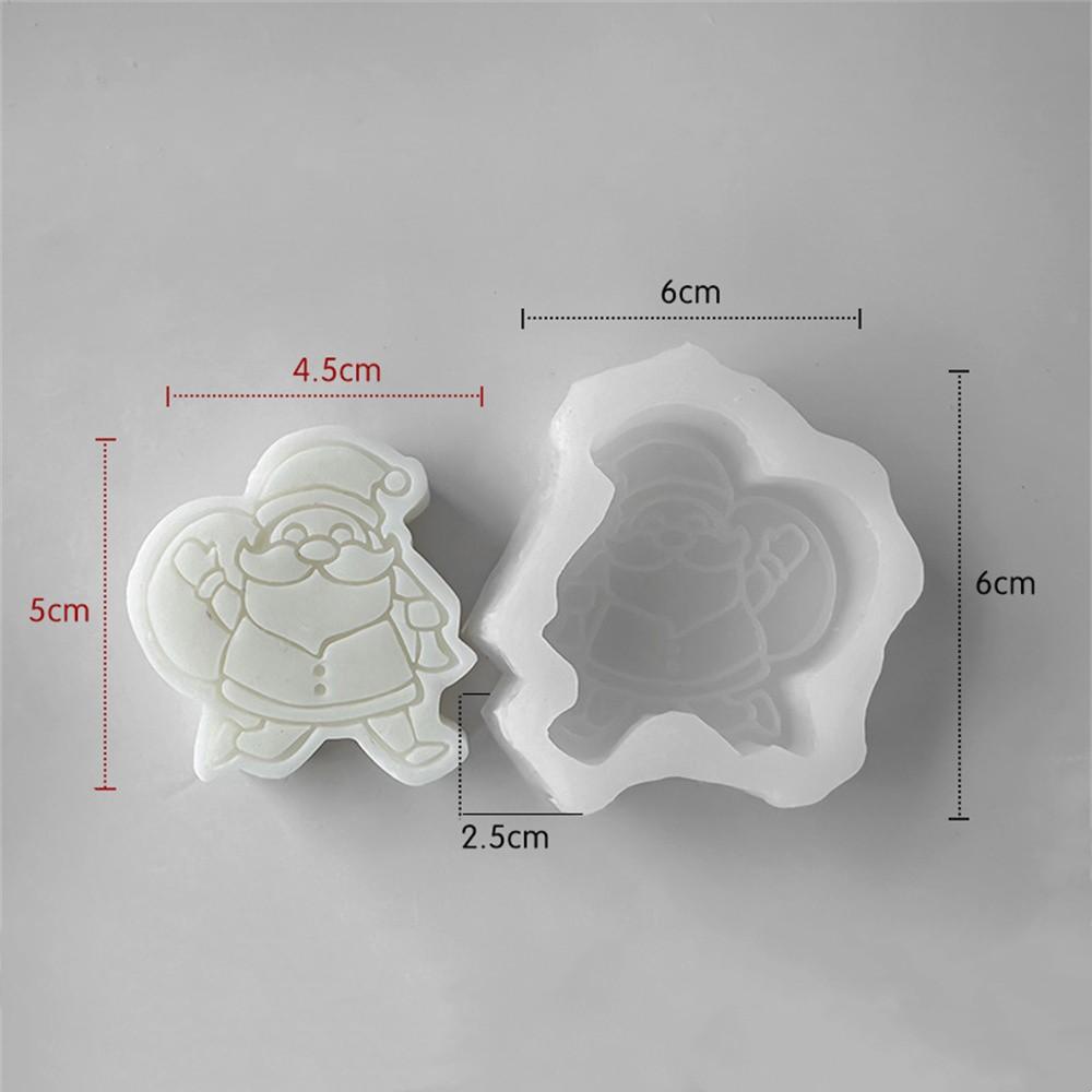 Non-Stick Aromatherapy Mold Santa-Shaped Reusable Flexible Candle Mold Pumpkin-Shaped Scented Candle Mold for Aromatherapy