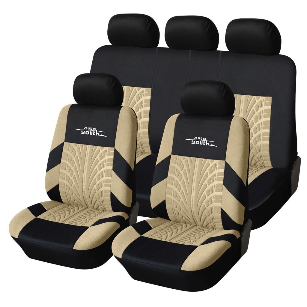 Beige Universal-Sitzbezug, 2+1 LKW-Sitzbezüge, komplettes Set (Vordersitzbezüge und Rücksitzbezüge)viele Möglichkeiten