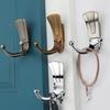 Wall Mounted Clothes Hanger Racks Fashion Bathroom Wall Hangers 2 Hooks Robe Coat Wall Hooks with Screws Furniture Hardware
