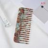 1Pcs Anti-Static Traveling Massage Hair Brush Wide Teeth Acetate Hair Combs Salon Styling Barber Colorful Hairdressing Comb
