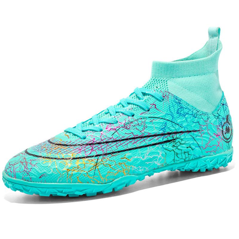New FGTF Football Shoes Men's Breathable High-top Long and Short Nails Youth Children's Football Shoes Fashion Foreign Trade