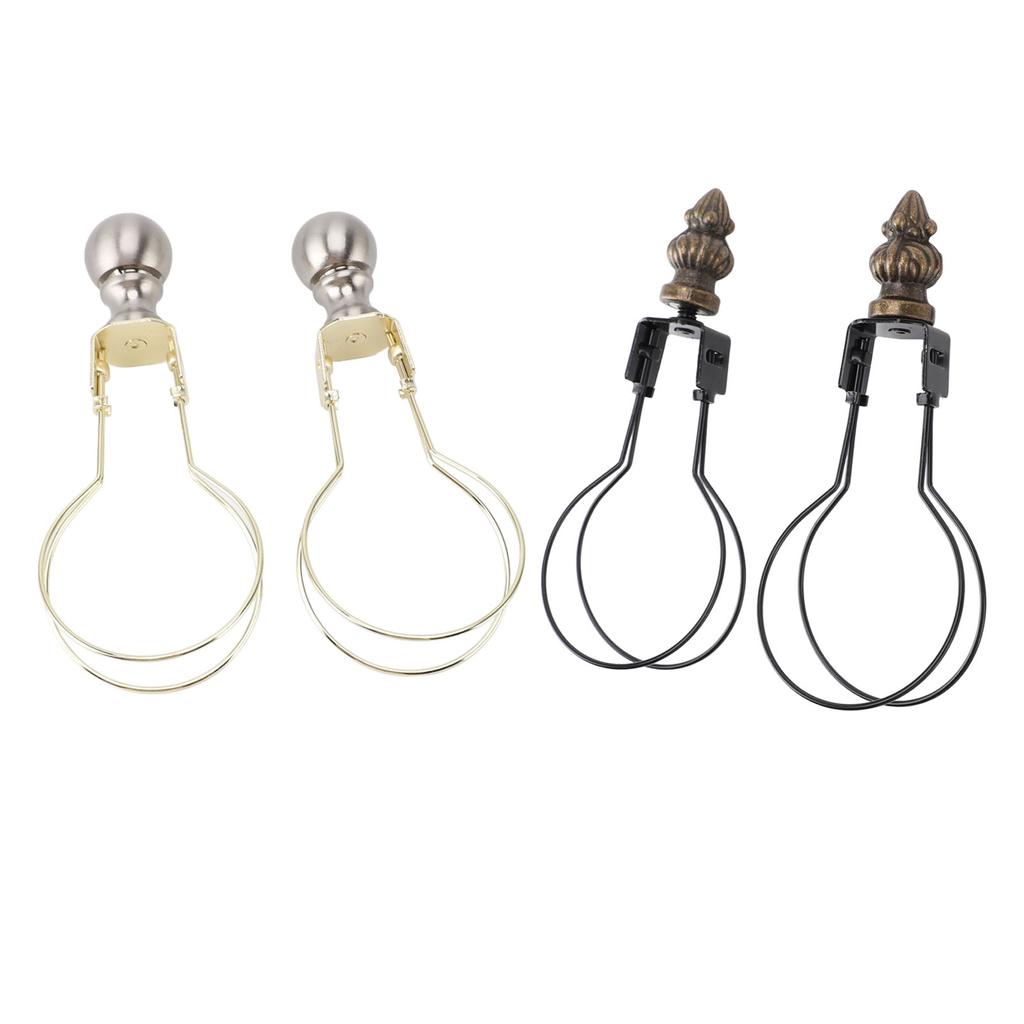 2pcs Lamp Bulb Clip Adapter Modern Stylish Metal Lampshade Holder Adapter Clip On Lampshade Adapter