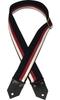Spice Note Guitar Strap, Black, ES-C5022KWR, RedWhite