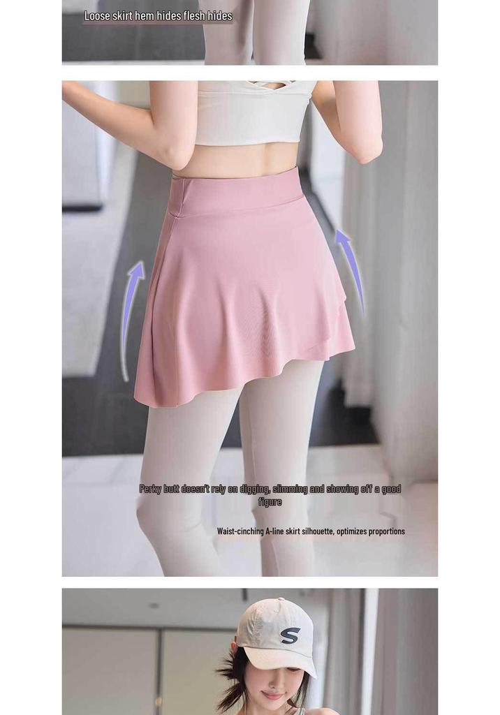 Yoga Skirt: One-Piece Sports Cover for Running and Fitness