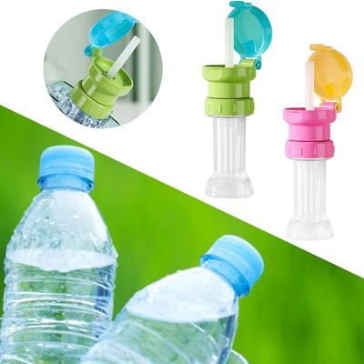 Storage Box With Straw Sippy Cap Beverage Straw Drinking Tube Bottle Twist Cover Water Bottle Cap