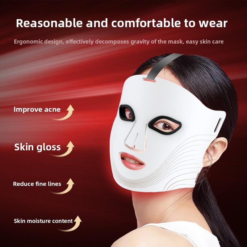 LED Photon Skin Rejuvenation Device Seven Colors Infrared Bean Removal Device Face Large Light Mask
