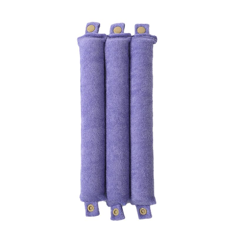 3pcs Heatless Hair Curler Overnight Heatless Curls Blowout Rods Headband Blow Out Hair Rollers Terry Cloth Rods For Long Hair