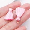 Multicolor Silk Thread Tassel Fan Pendant for DIY Clothing Accessories