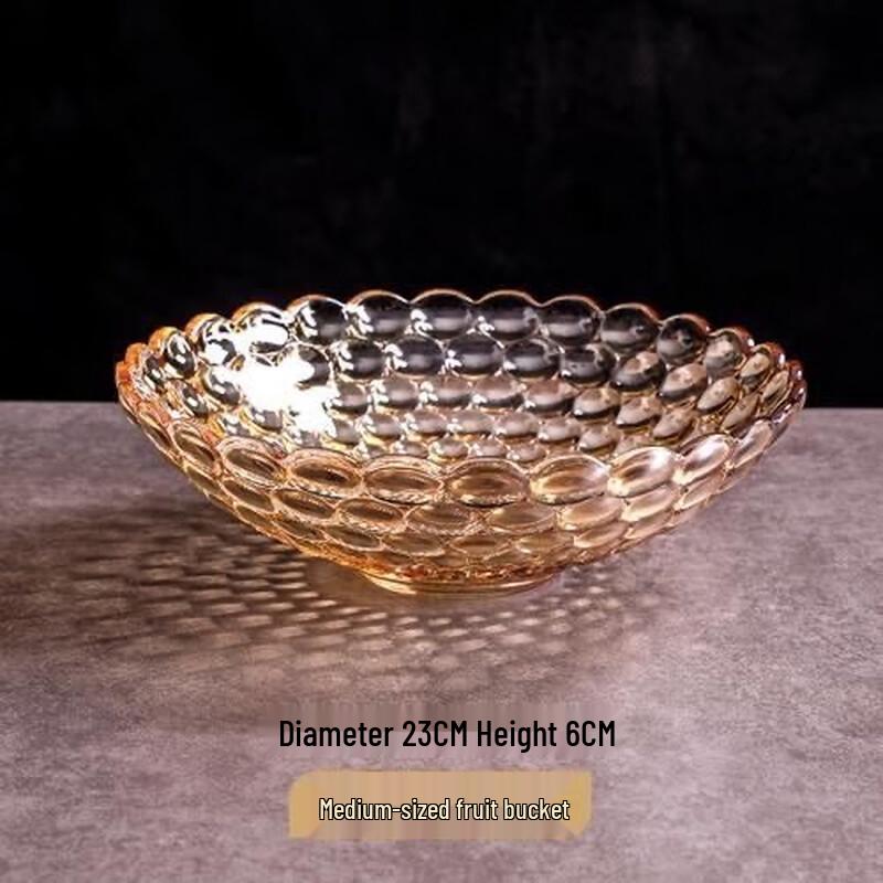 Flavinmci European Style Crystal Glass Fruit Plate