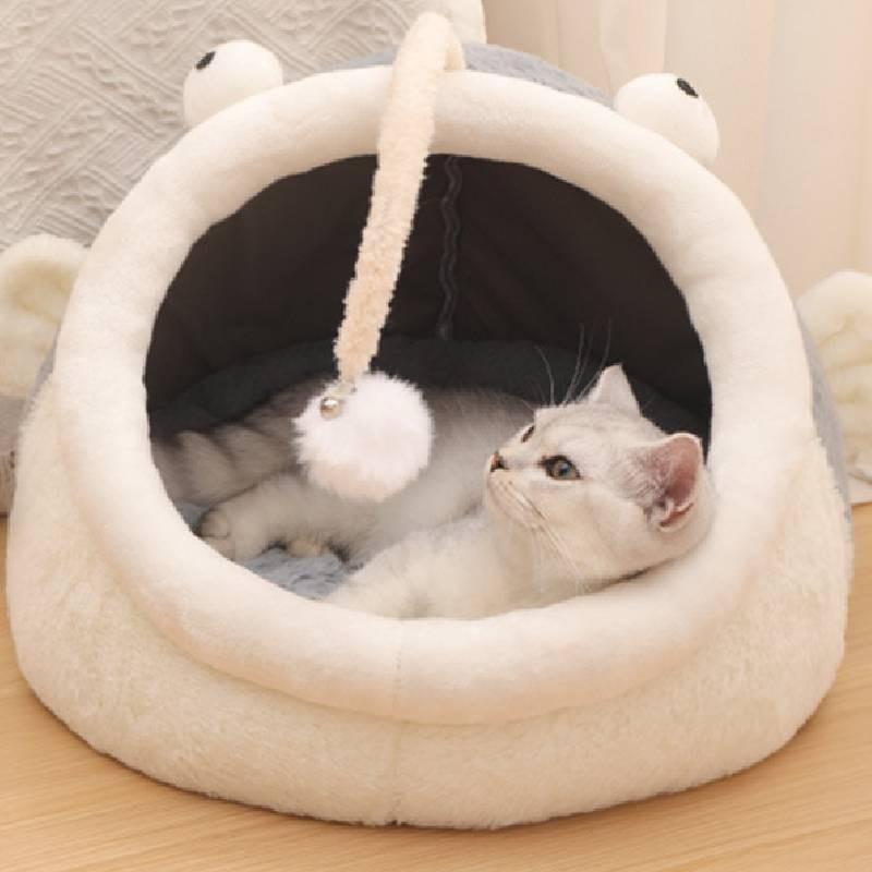 Cozy Winter Cat House Warm Pet Bed Enclosed Cat Shelter Four Seasons Universal Cat Cottage Pet Supplies Dog House