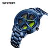 Sanda Meilleure Vente 1088 Montre pour Adolescent: Personnalisé, Cadran Rotatif 3D, Tendance, Quartz Étanche.