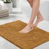 Chenille Bath Mat Soft and Absorbent Bath Rug Non-Slip and Quick Dry Shower Carpet for Home Bathroom-Machine Washable