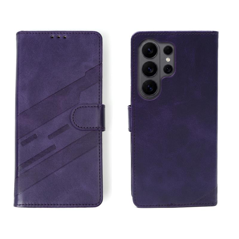 360°Full Protection PU Leather Wallet Card Slot Bracket Phone Case For Samsung S26 S24 S23 S22 S25 Ultra Plus FE A57 A56 A37 A36