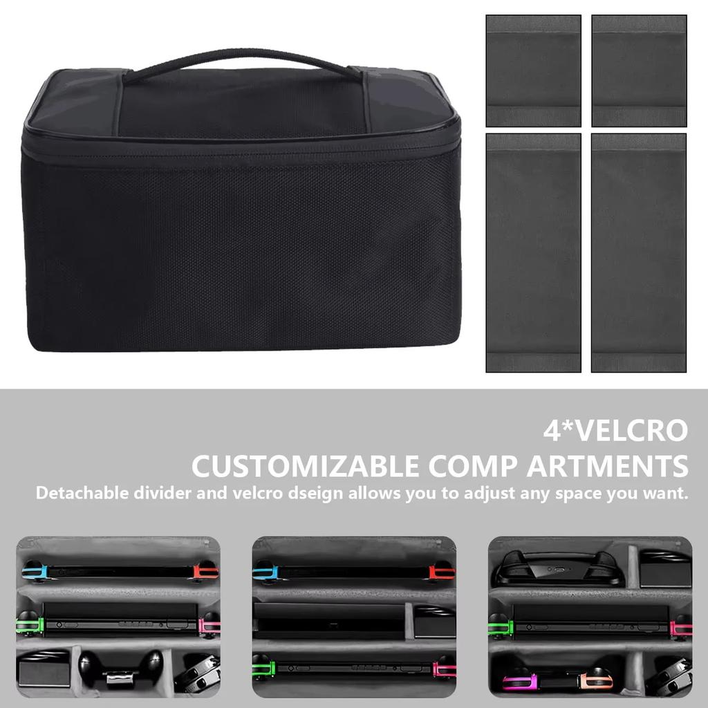 For Switch 2 2025 Large Storage Bag, Travel Carrying Protective Case for Switch2 Anti-Scratch Game NS2 Accessories Black