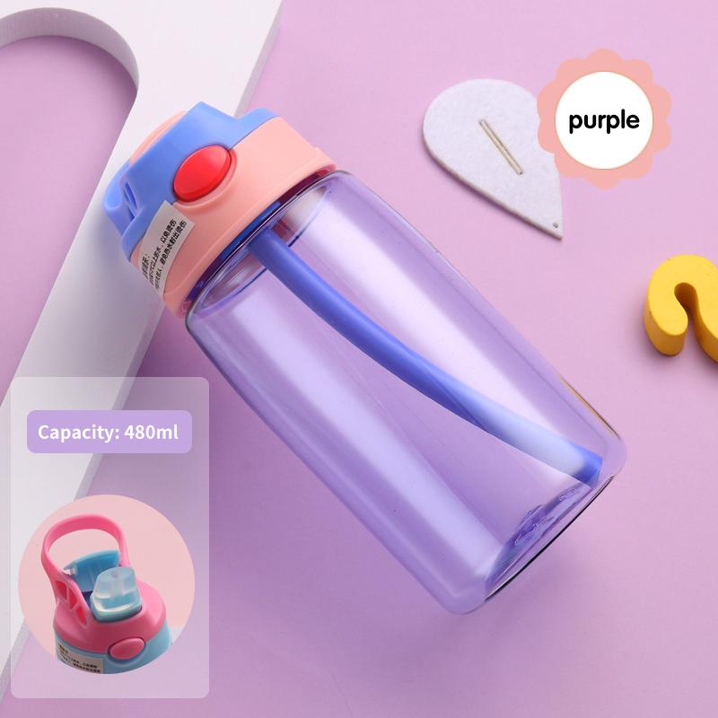 Cute Little Boys Plastic Cup children Water Cup Sippy Cup Creative Handy Cup Duck Beak Children Cup Students Water Cup