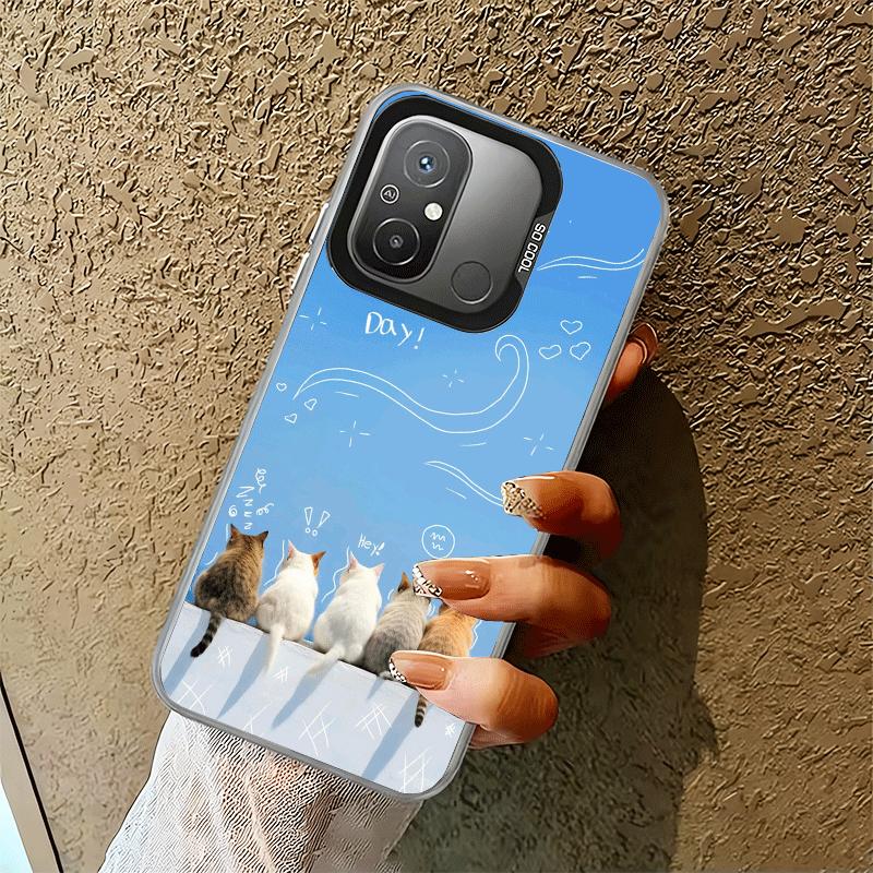 Katze Niedliches Kätzchen Cartoon Stoßfeste Handyhülle für Xiaomi Poco X7 X6 X5 X3 Pro F7 Ultra M8 Redmi 15C 15 14C 13C 12C 10C 13 12 10