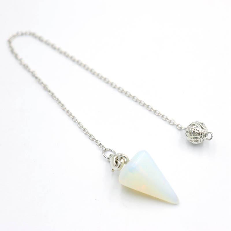 Natural Hexagonal Crystal Pyramid Pendant