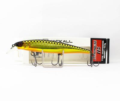 Jackall Magsquad 115SP Jerkbait Suspend Lure HL Zlatá a černá (7547)