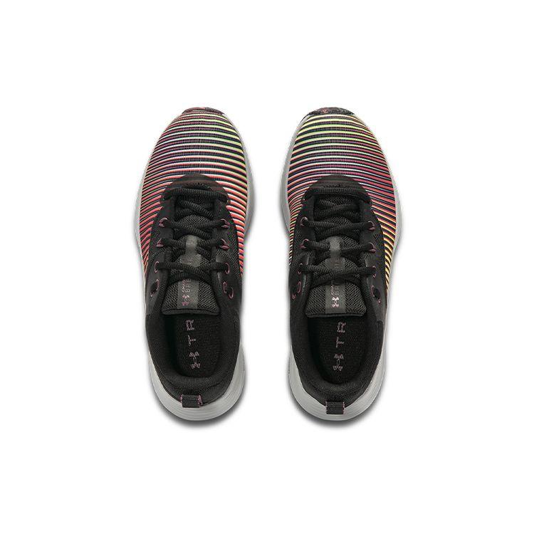 Under Armour Charged Breathe TR 3 Durable Non-Slip Rebound Low Top Training Shoes Women Sneaker Black 3024311-001