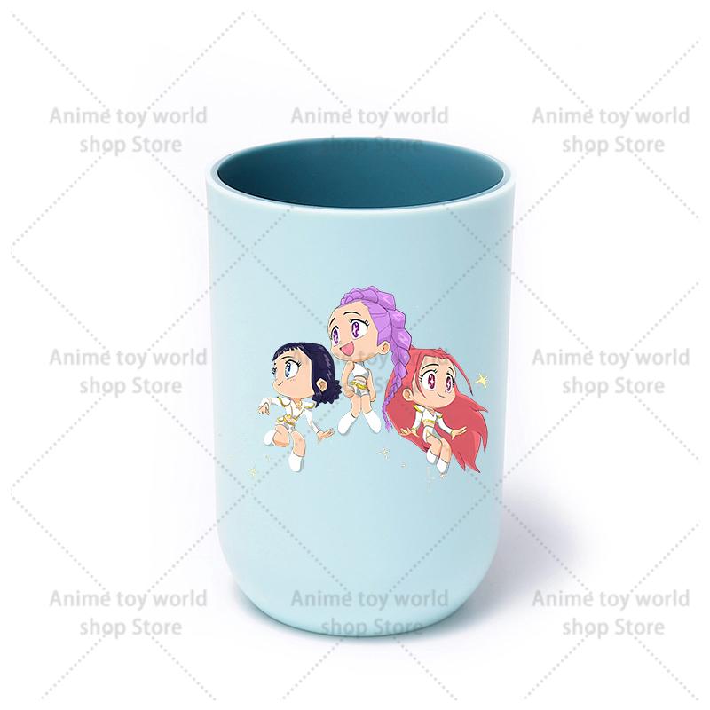 KPop Demon Hunters Hot Movies Water Cup Toothbrush Cup Cartoon Anime Mouthwash Cup Children's Water Cups Boy Girl Birthday Gifts