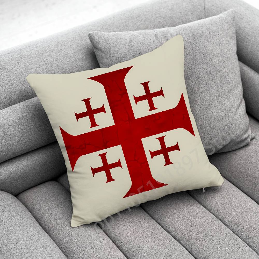 Federa per Cuscino da Divano Croce di Gerusalemme Per 45*45cm 40cm 30cm 50cm 55cm Quadrato Federa per Cuscino per la Casa