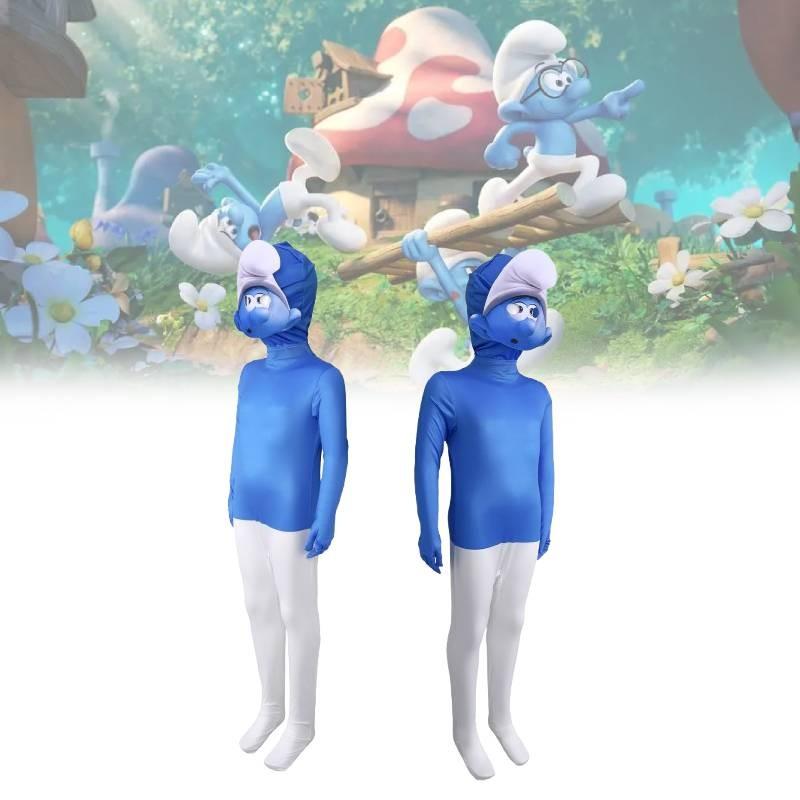 Cosplay Smurfs Season Costume Jumpsuit Animation Characters Halloween Party