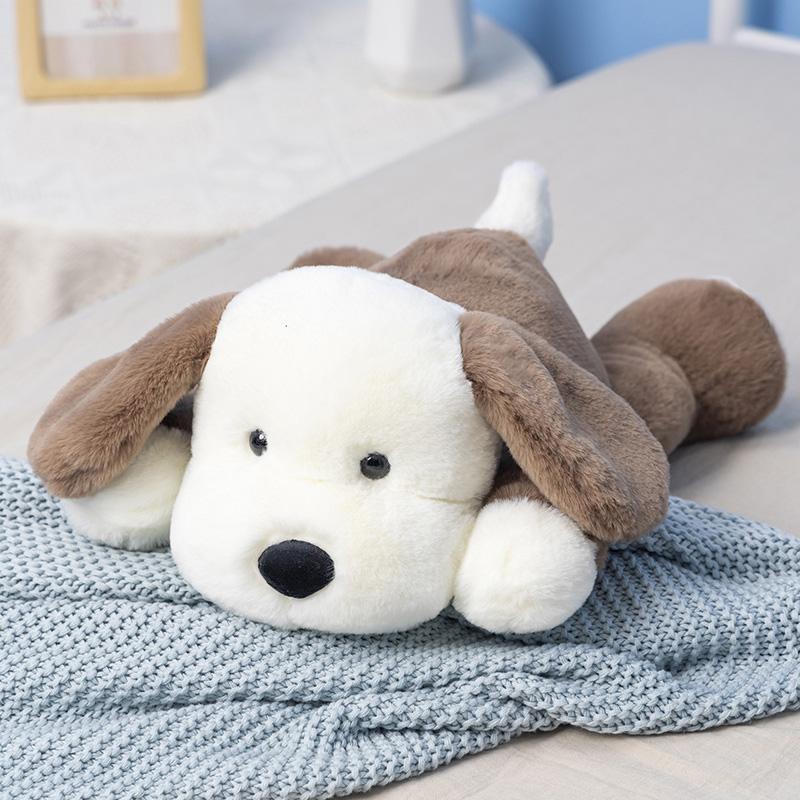 Weiches süßes Hundeplüschtier, gefüllte Cartoon-Tiere, große Ohren, Welpe, Plüschtier, Baby, Beschwichtigen, Schlafen, Puppenspielzeug für Jungen und Mädchen, Geburtstagsgeschenk