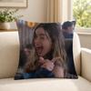 Person AAddison RRae funny Cushion Cover Soft Short Plush SkinFriendly Cushion Case for MultiScene Use