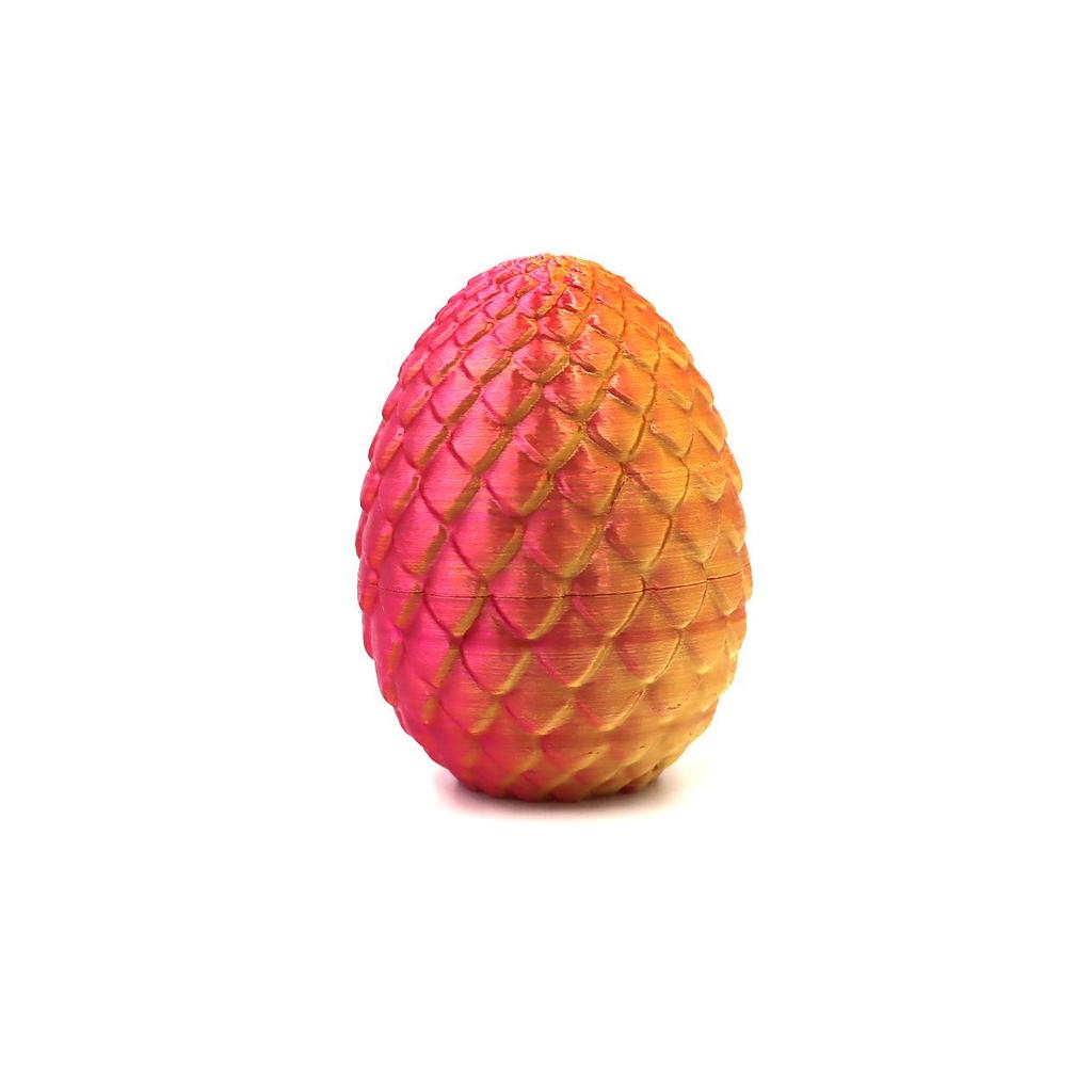 3D Printed Articulated Chinese Dragon Egg Ornament - Toy Figurine Gift Handicraft