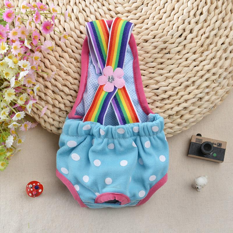 Female Dog Physiology Suspender-Style Reusable Washable Summer Period Pants
