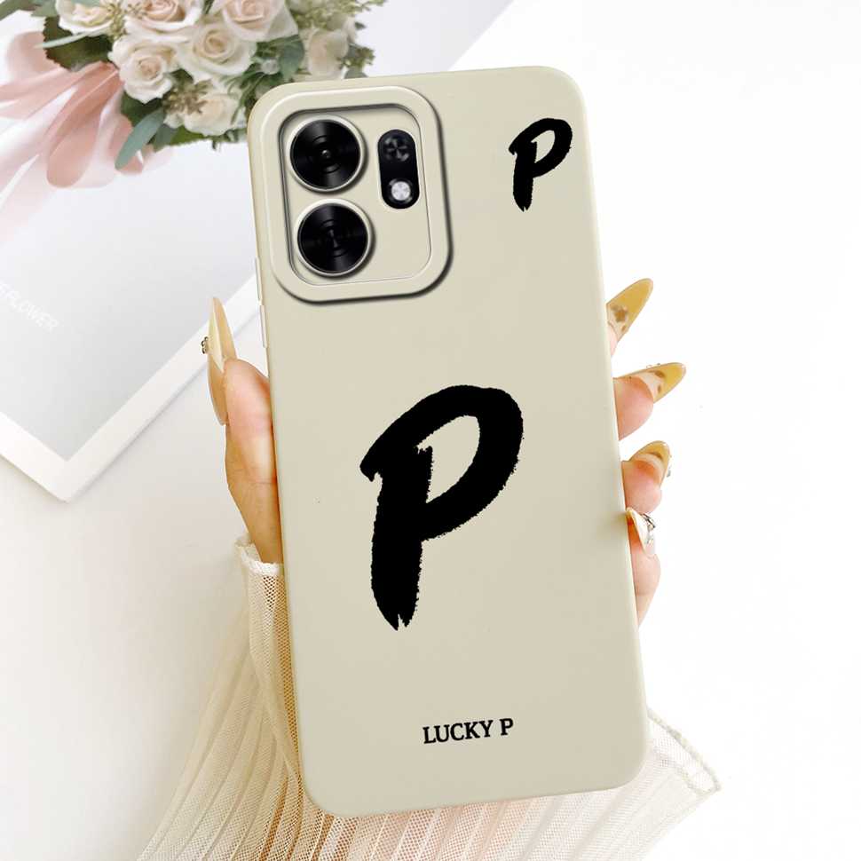 For Honor X6d X6D 5G Case LNA-NX1 Simple Lucky Letters A-Z Silicone Back Cover For Honor Play 60A 60a 5G NLA-AN00 Bumper Shell