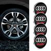 4PCS Blue Car Wheel Center Stickers Hub Decals Auto Styling For A1 A2 A3 A4 A5 A6 A7 A8 Q1 Q2 Q3 Q4 Q5 Q6 Q7 Q8 B5 B6 B7 B8 C5 C6 C7 C8 S4 S3