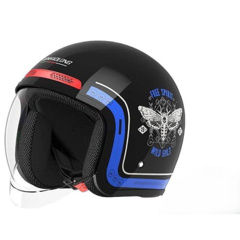 New National Standard Electric Car Helmet for Men and Women, All Seasons, Universal Winter Cold Protection Built-in Hidden Lens Hood